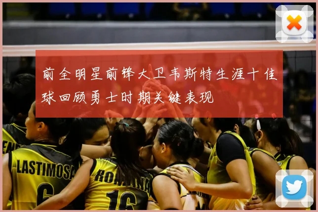 前全明星前锋大卫韦斯特生涯十佳球回顾勇士时期关键表现