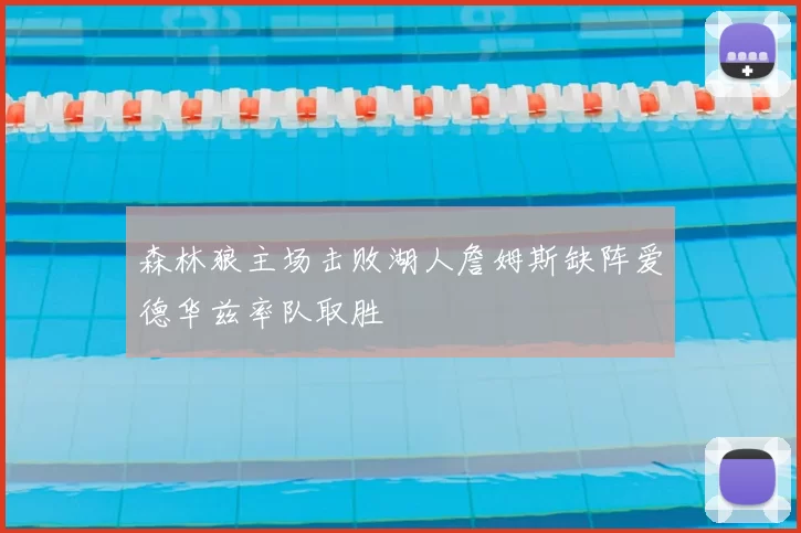 森林狼主场击败湖人詹姆斯缺阵爱德华兹率队取胜